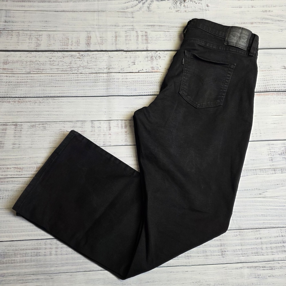 Levi's 725 Jeans Women's Size 34x30 Black High-Rise Bootcut Denim Stretch